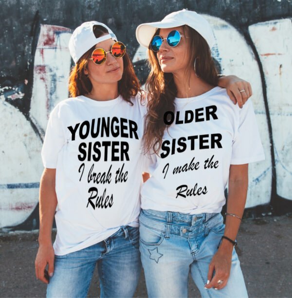 YOUNG SISTER ELDER SISTER  combo t shirt