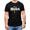 Men's & Women's Round Neck T-Shirt - The Boss - The Real Boss - Pack of 2-Couple T-Shirts - Image 2