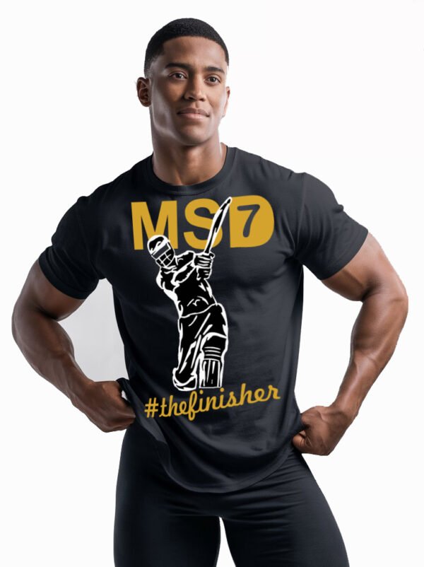 Print Holic MSD The Finisher Printed Black T-Shirt - Image 2